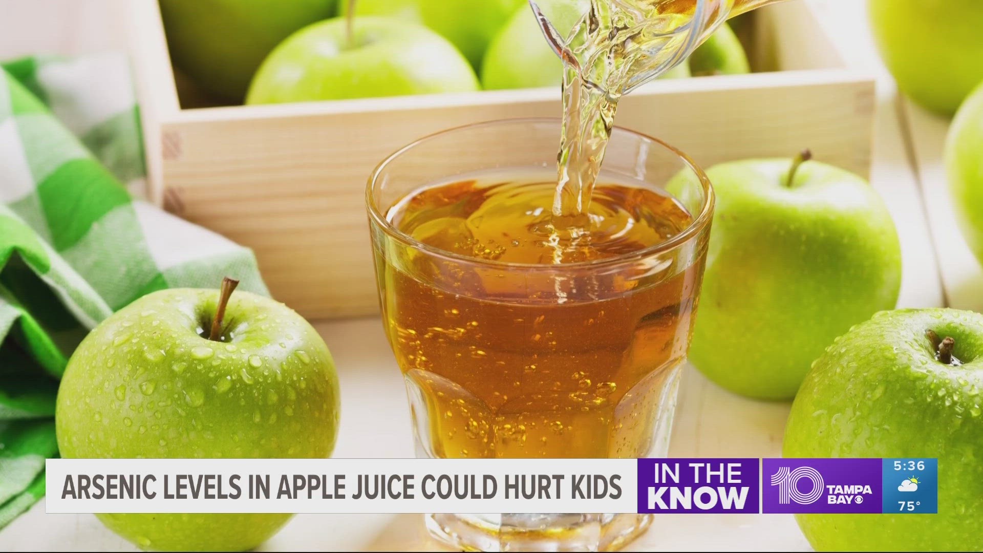 Arsenic in apple juice poses a higher risk to children because they drink more of the liquid relative to their body weight than adults.