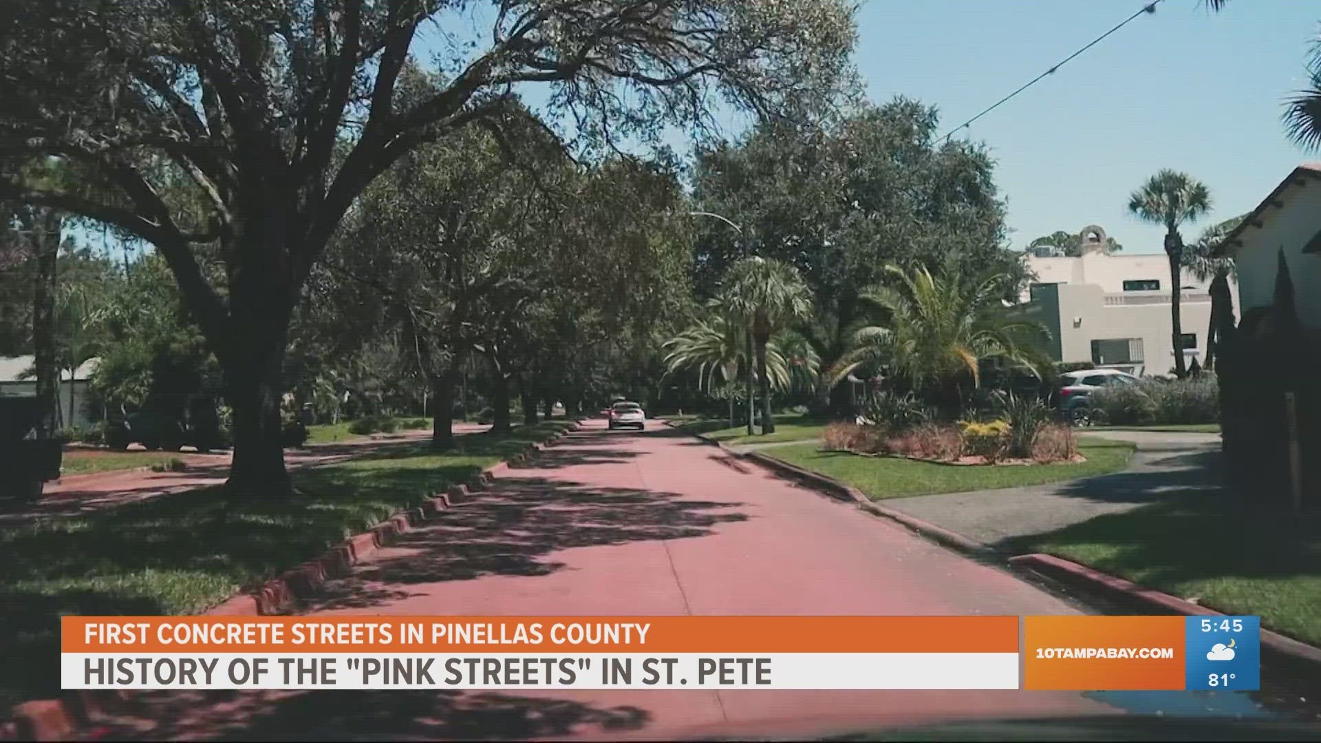 The first concrete paved streets in Pinellas County have a nearly century long history.