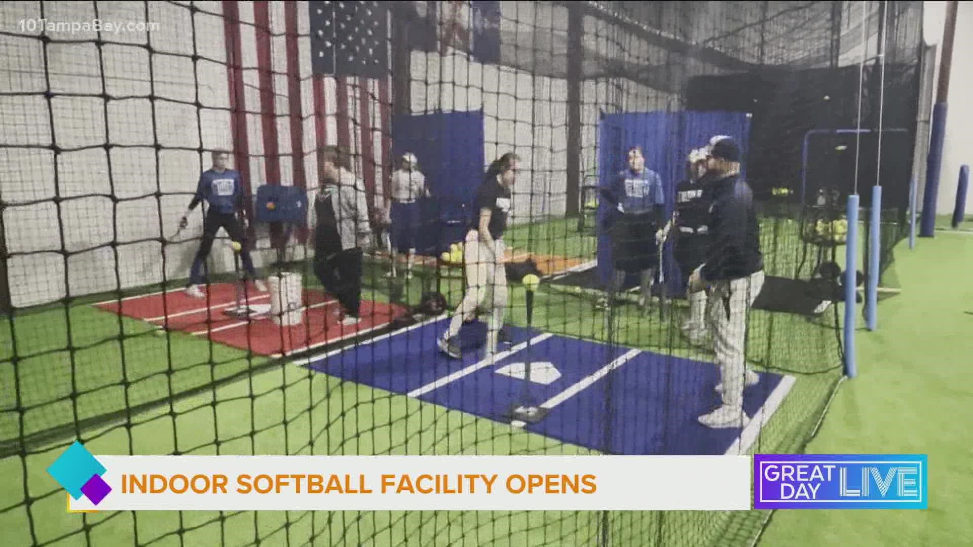 A new indoor softball facility is opening in Clearwater where girls can improve their skills. www.backyardtrainingcenter.com