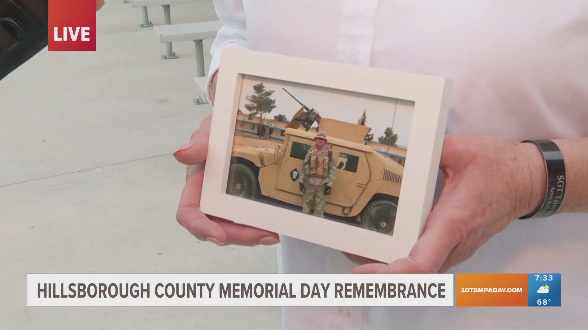 Hillsborough County officials host a memorial service for fallen soldiers.