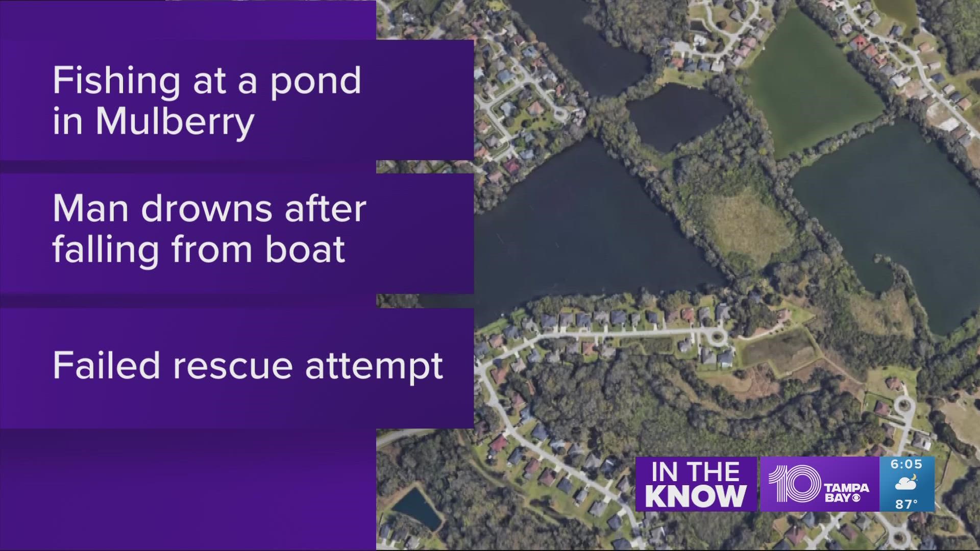 Bruce Morgan was found in about 9 feet of water, the sheriff's office said.