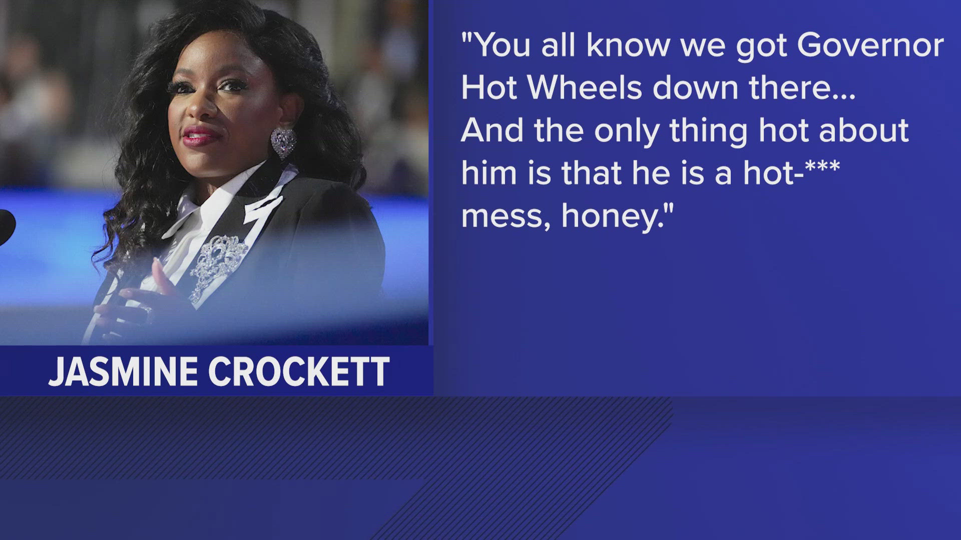 Texas Rep. Jasmine Crockett mocks Greg Abbott, who uses a