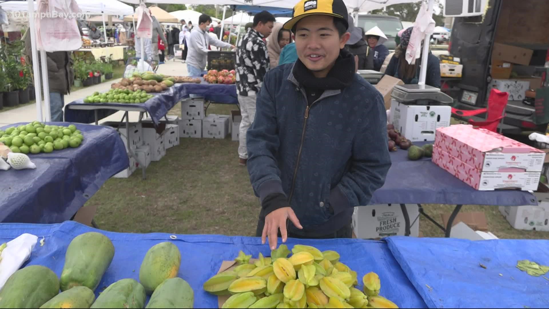 The collection of various vendors and local produce growers work together to share rich Asian culture with Tampa Bay.