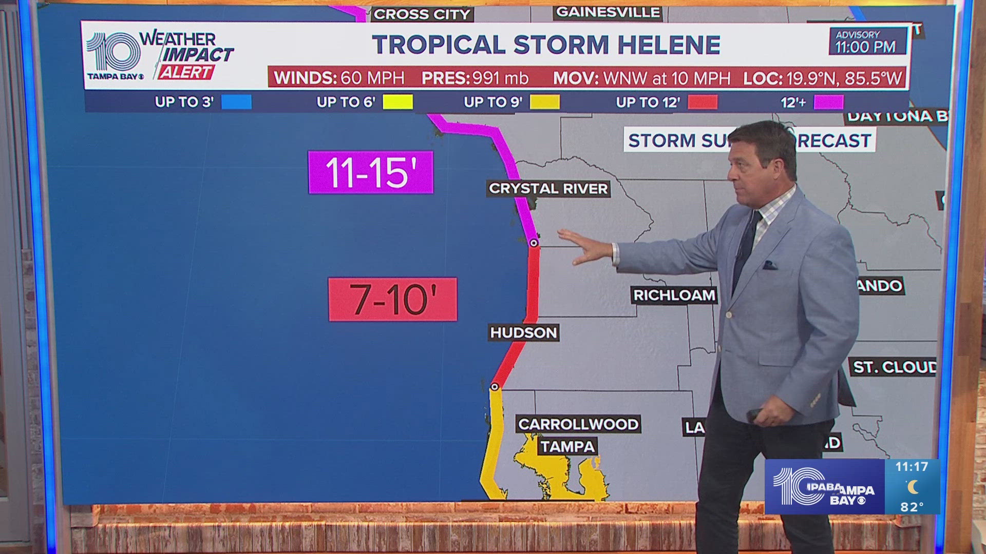 The Tampa Bay region should be prepared for Tropical Storm Helene to strengthen into a major hurricane.