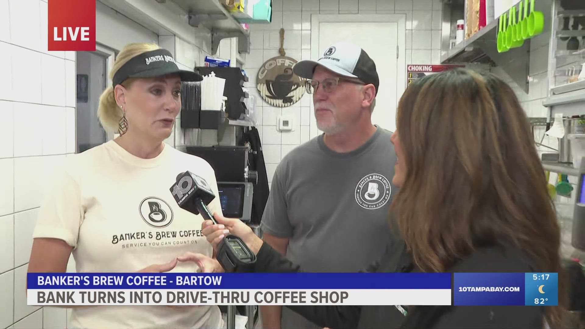 One of the owners of Banker's Brew Coffee says she got the idea from coffee shops in Alaska. She says the community has rallied behind this concept.