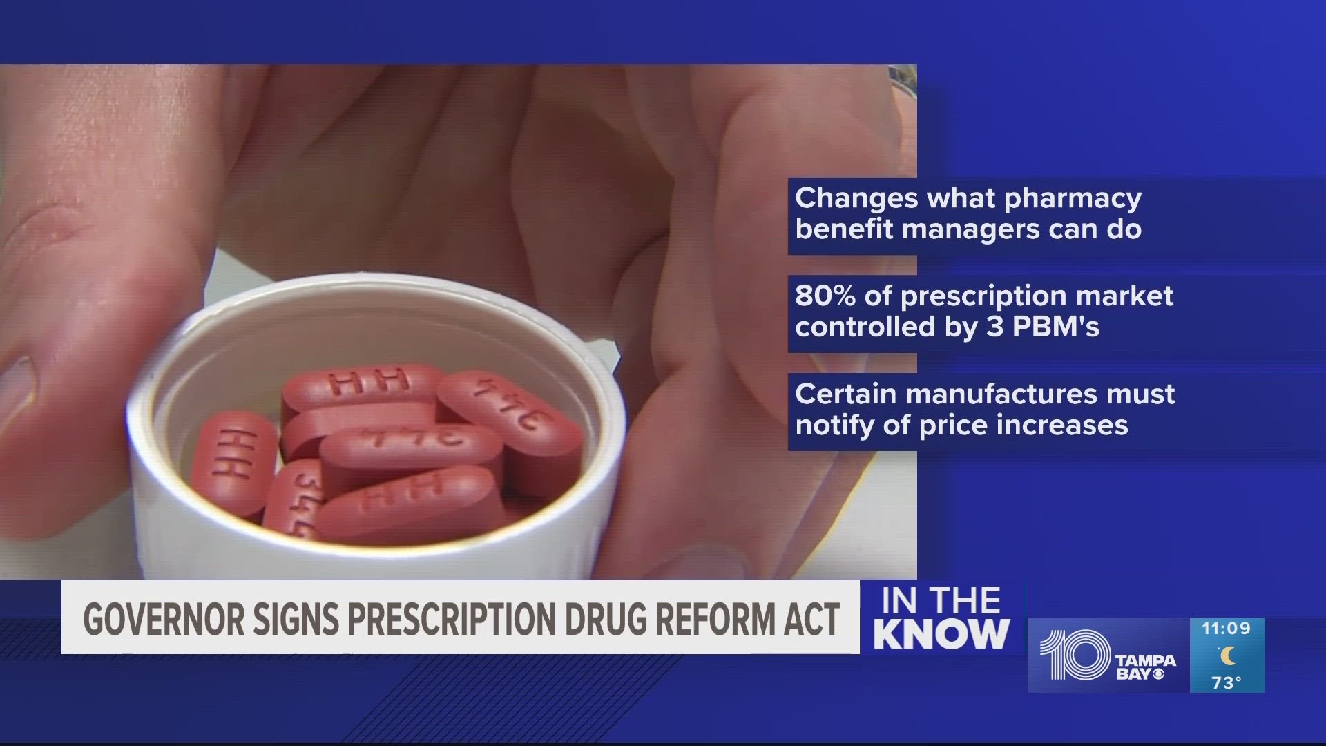 The bill will require more accountability among PBMs allowing consumers to have more choices among pharmacies and creating transparency in price increases.