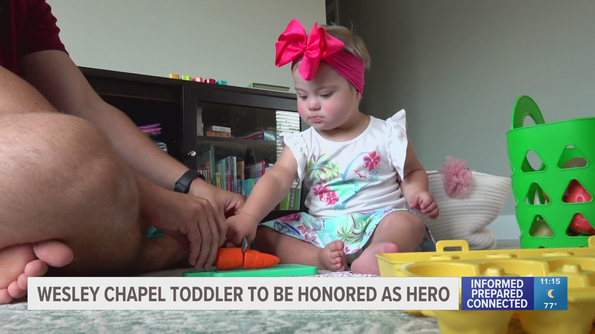 At 2 years old, Lana Michel is inspiring others through her story after surviving cancer.