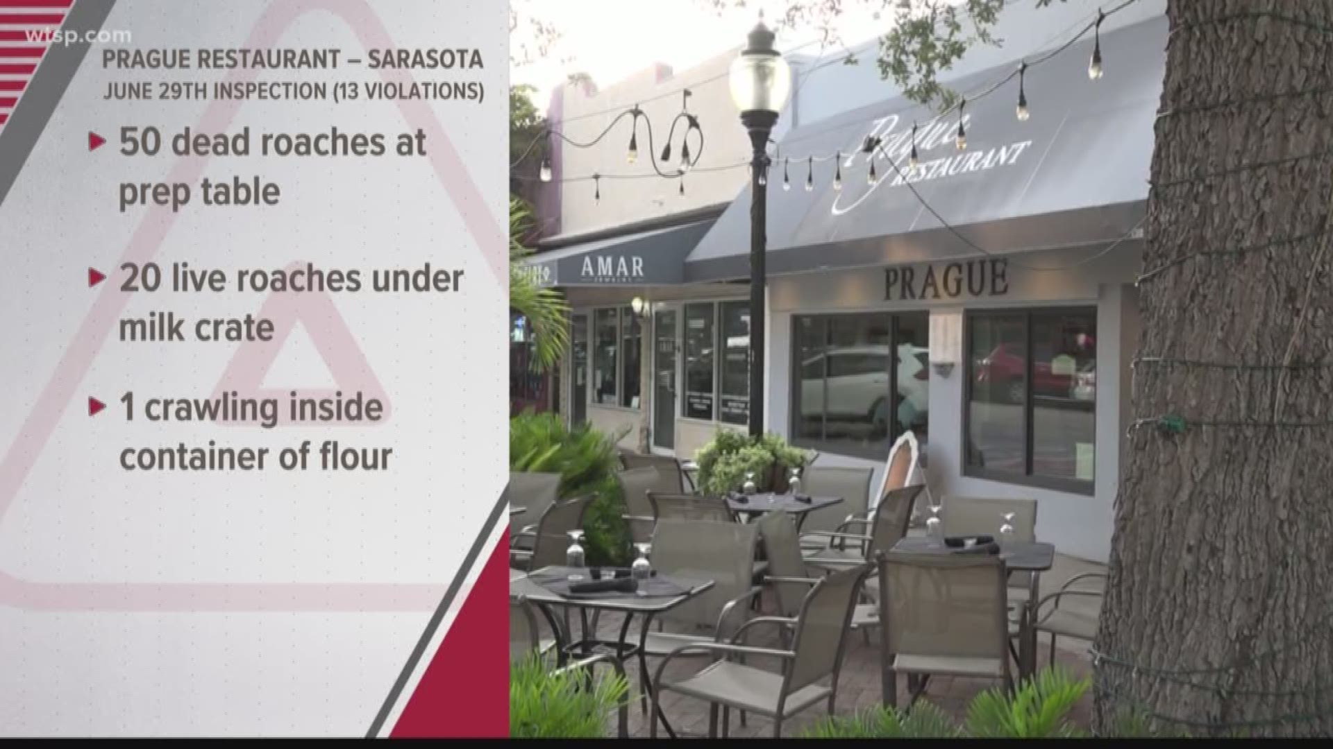 Problems with roaches temporarily shut down 3 different restaurants.