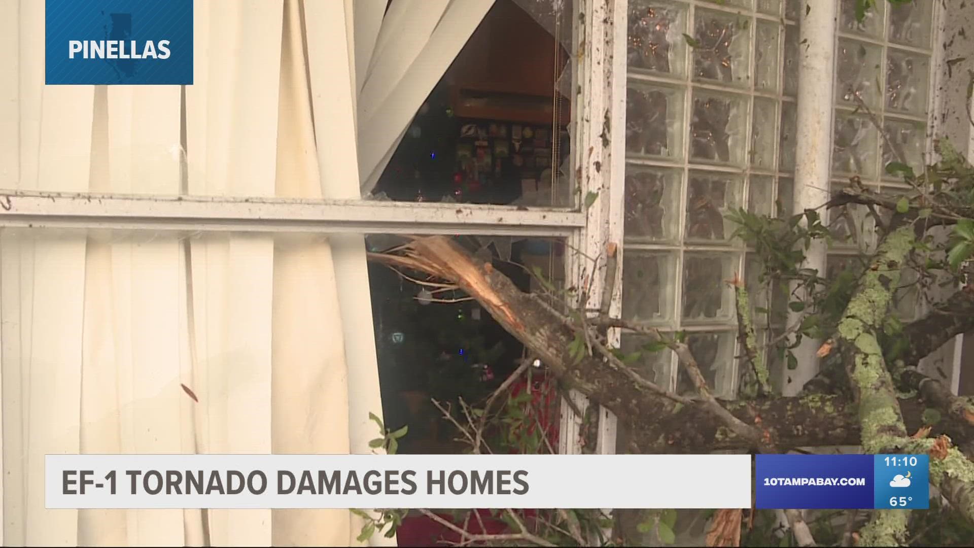 An EF-1 tornado tore through one St. Pete neighborhood and left some families with extensive damage.