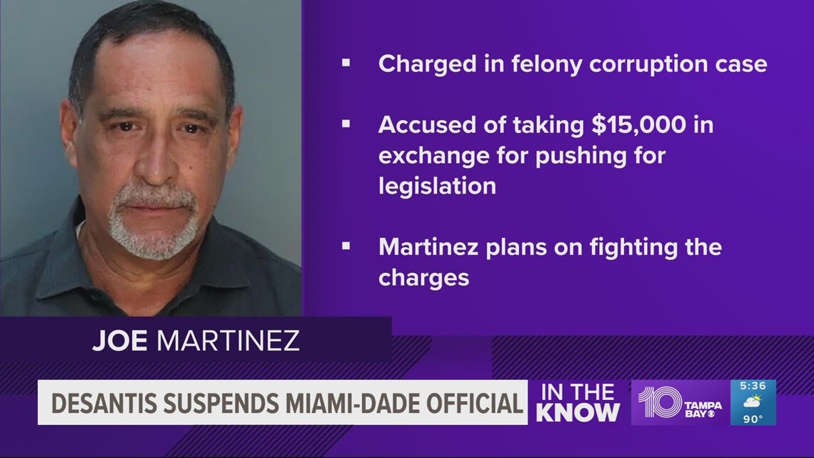 DeSantis suspends Miami-Dade official amid corruption case