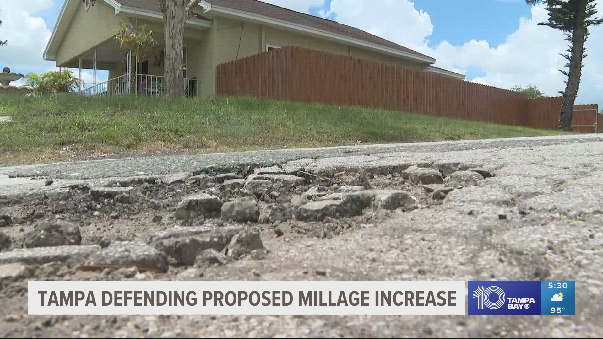 To tackle all the issues poeple say they want to see fixed, Tampa Mayor Jane Castor is proposing a tax hike – a full millage point.