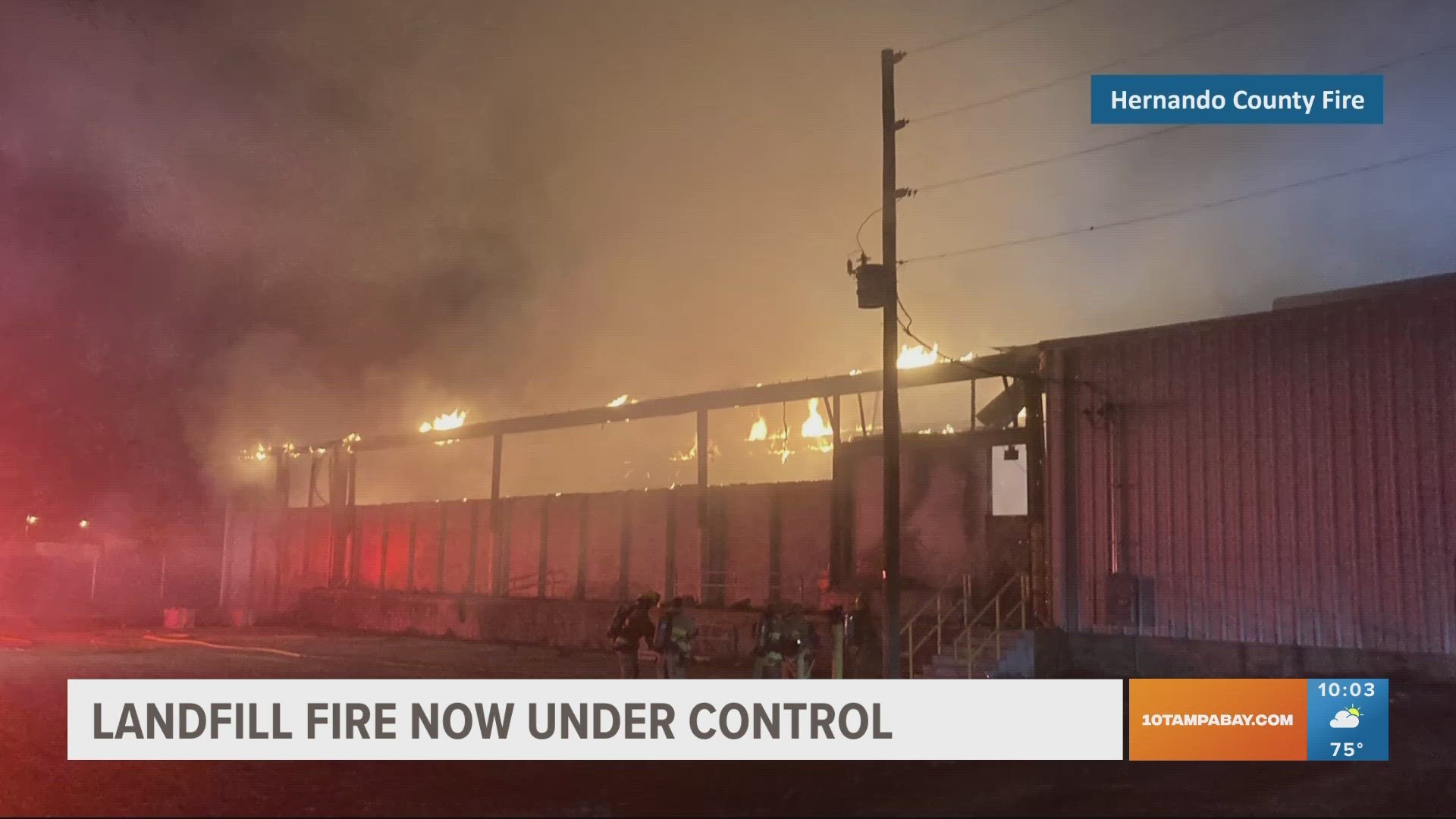 The fire chief said the entire county relied on this recycling center and they'll need a new place to handle this in the future.