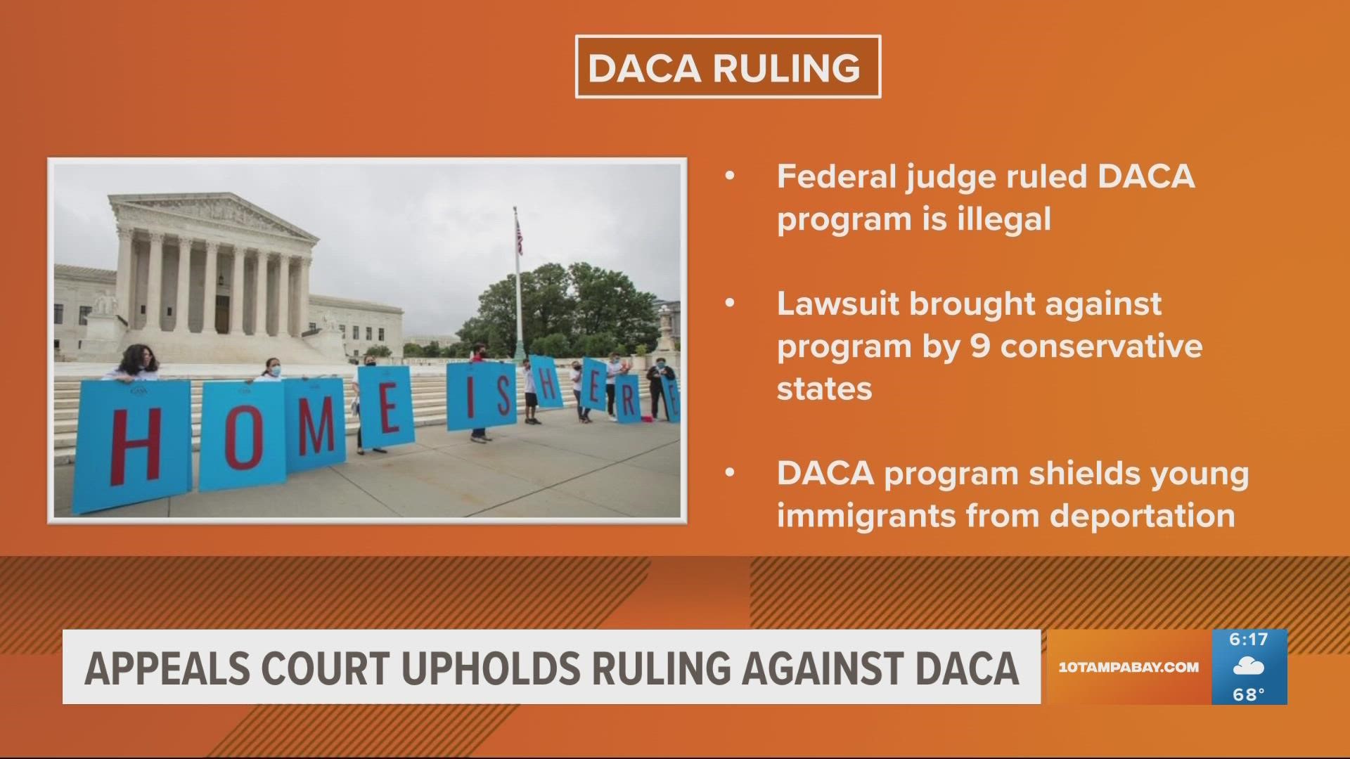 The ruling leaves the future of Deferred Action for Childhood Arrivals up in the air, with current DACA recipients protected — for now — but new applicants barred.