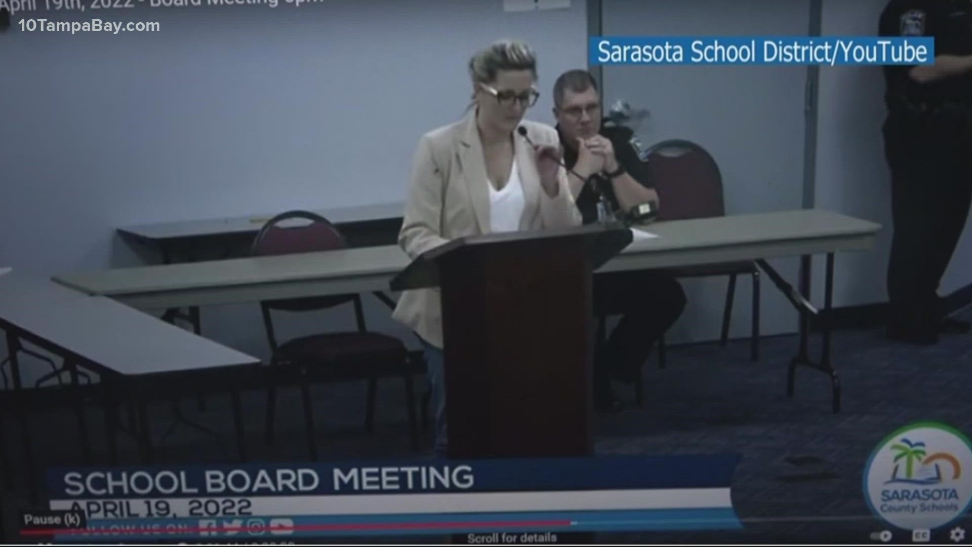 Melissa Bakondy is accusing the school board of trampling on her first amendment rights.