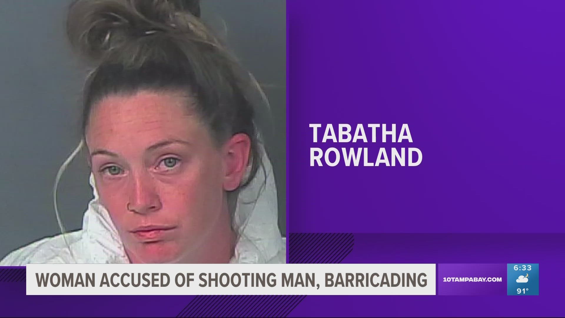 SWAT teams eventually entered the home and arrested the 33-year-old Tabatha Mincieli Rowland, deputies said.