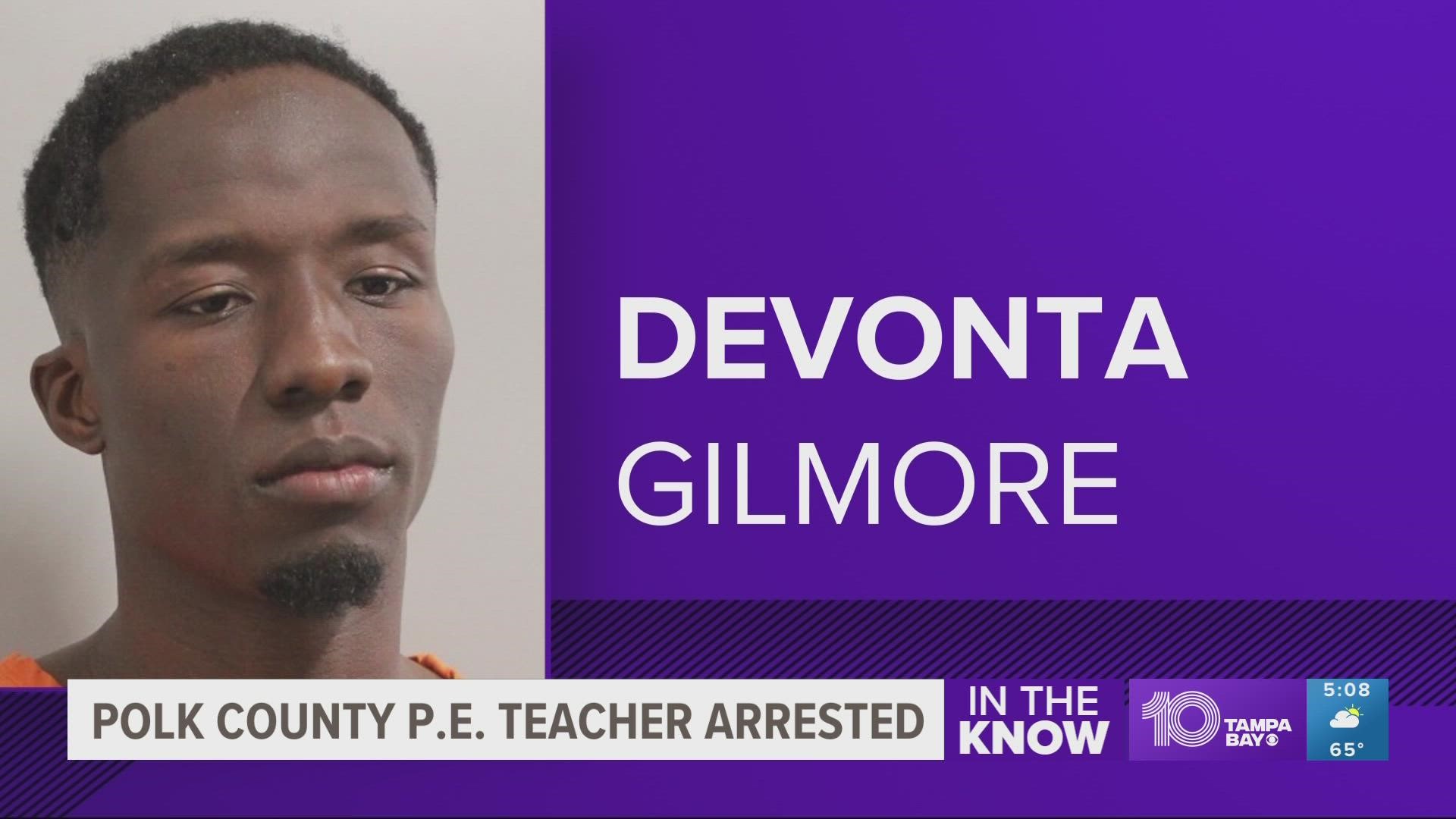 An affidavit says Devonta Gilmore tried to enter a gated community but was denied access.