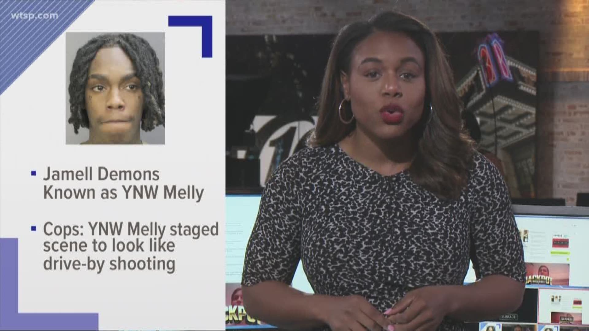 Officials say YNW Nelly shot two men, then he and an accomplice tried to make it look like a drive-by shooting.