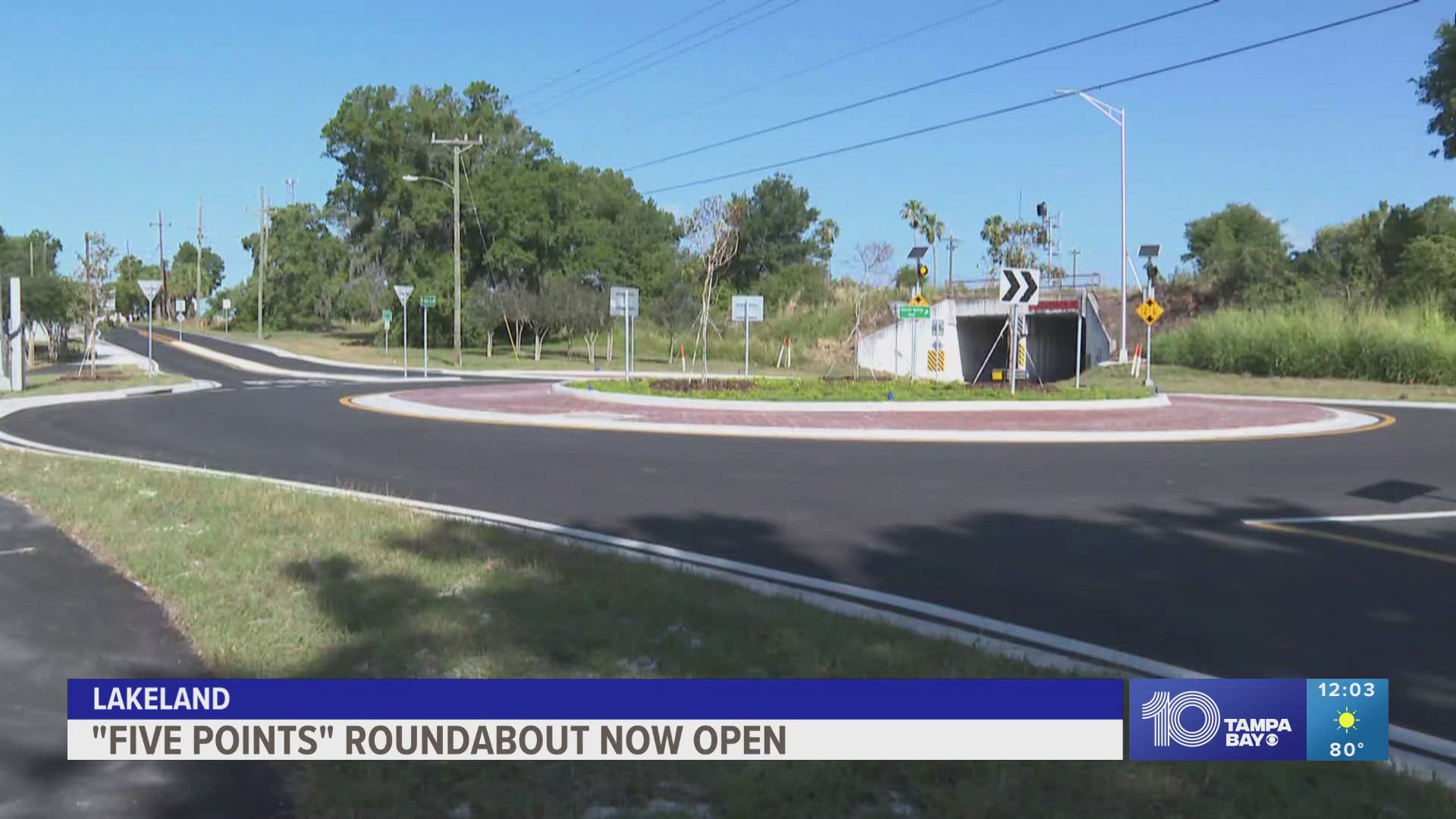 Lakeland city leaders say this new roundabout will help traffic flow and improve safety in the area. It opened 3 months ahead of schedule.