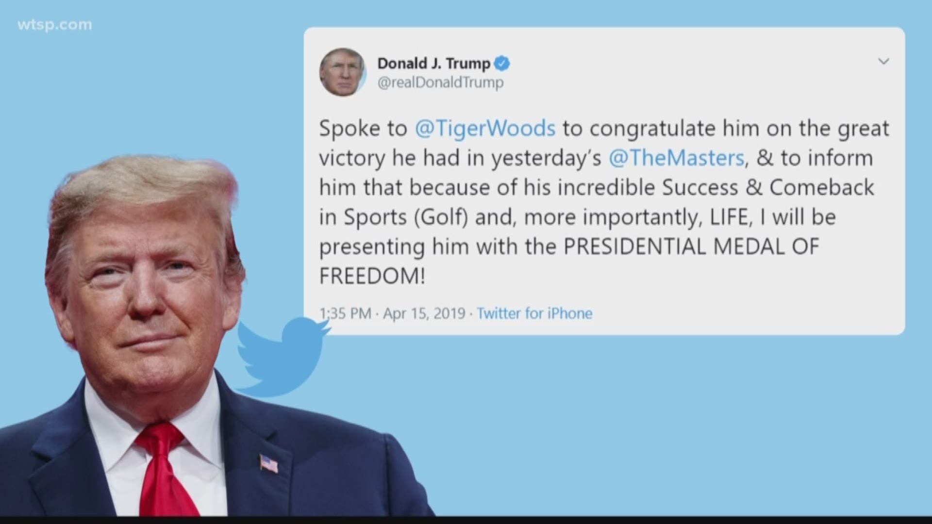 U.S. presidents have awarded the Presidential Medal of Freedom to several athletes over the years. On Monday, President Trump awarded the nation's highest civilian honor to Tiger Woods. https://on.wtsp.com/2vKxV62