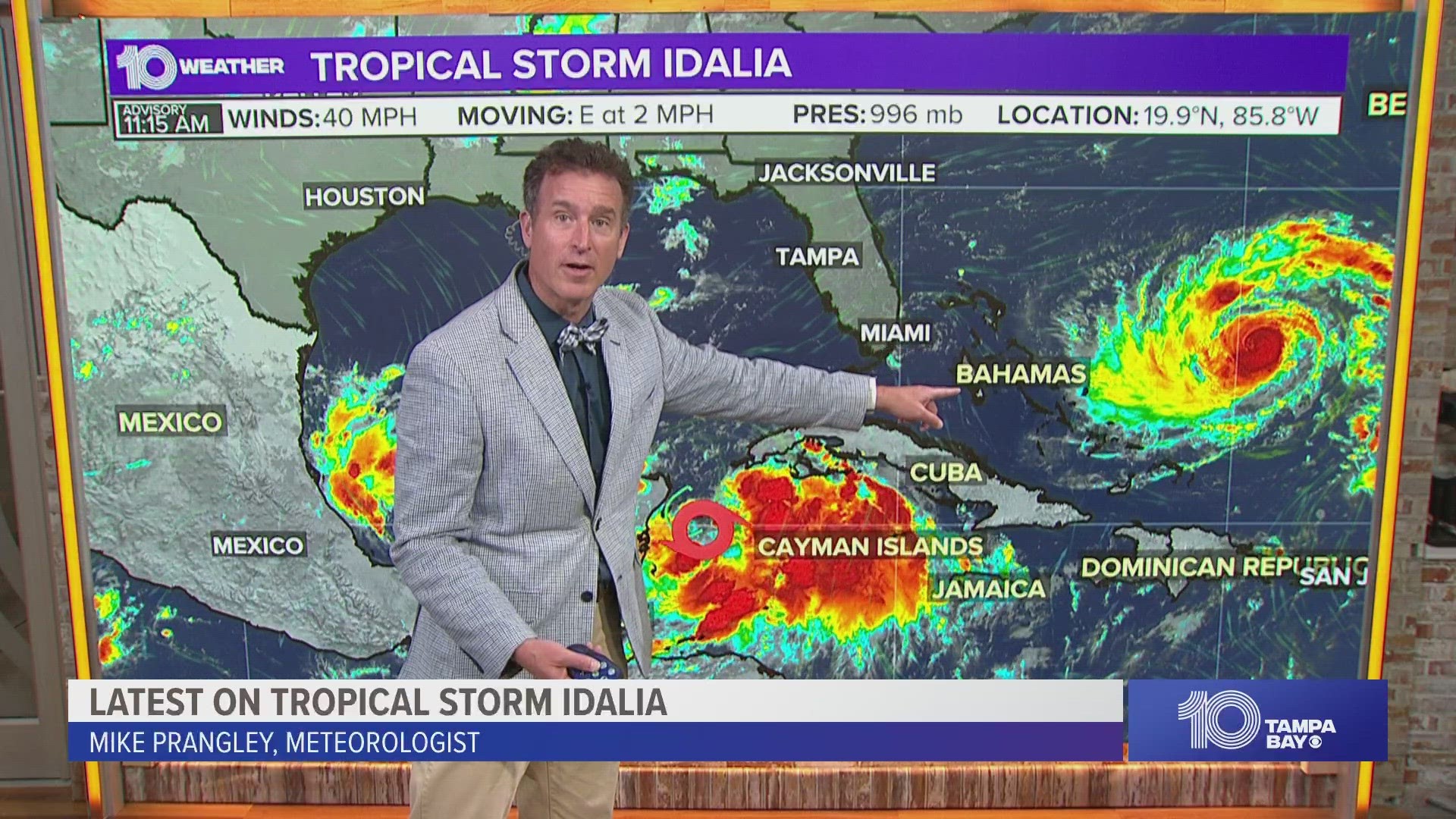 A NOAA Hurricane Hunter crew found the tropical depression has strengthened to become Tropical Storm Idalia.