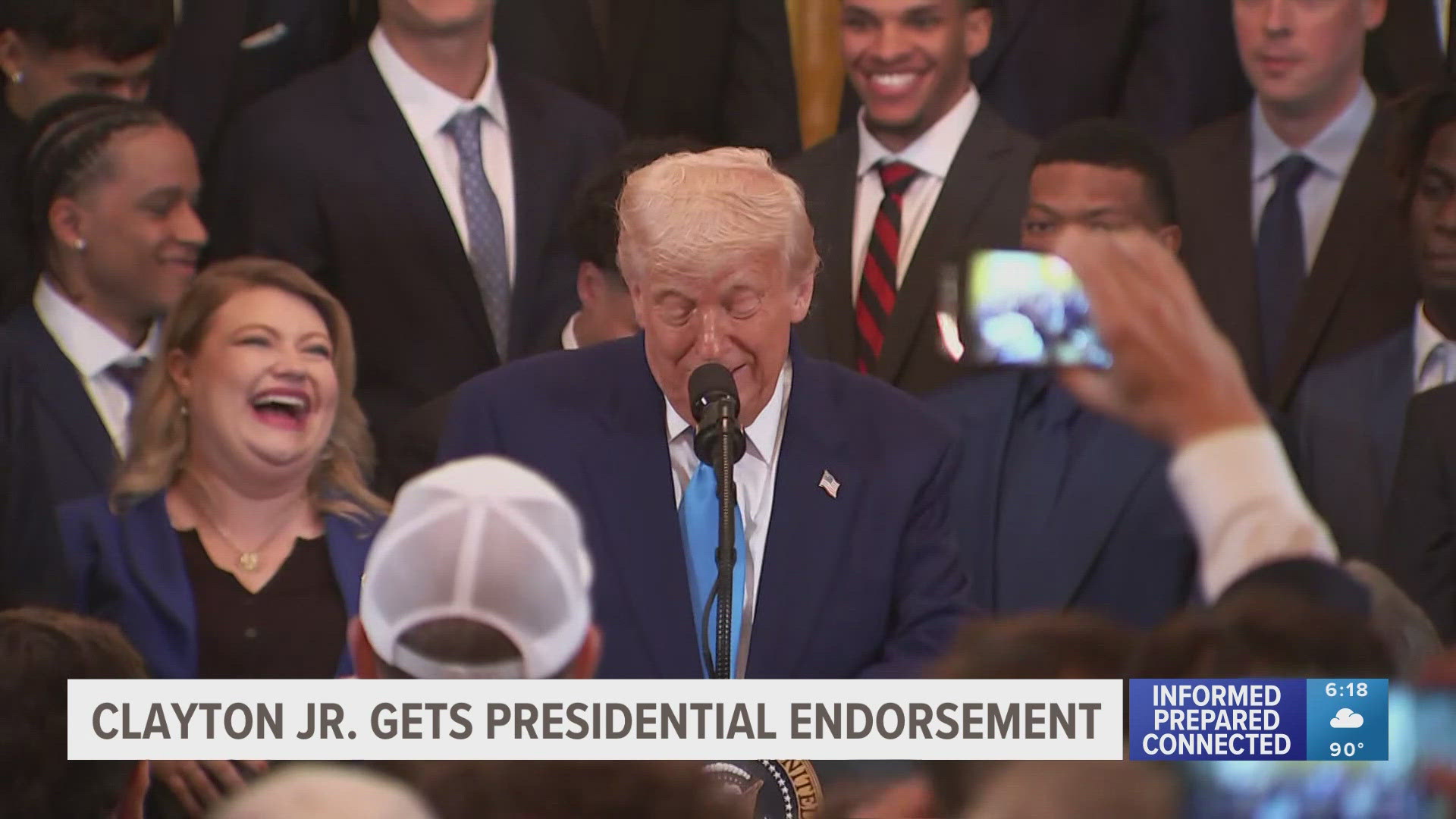 The Florida Gators men's basketball team visited the White House on Wednesday in honor of their NCAA national championship. 