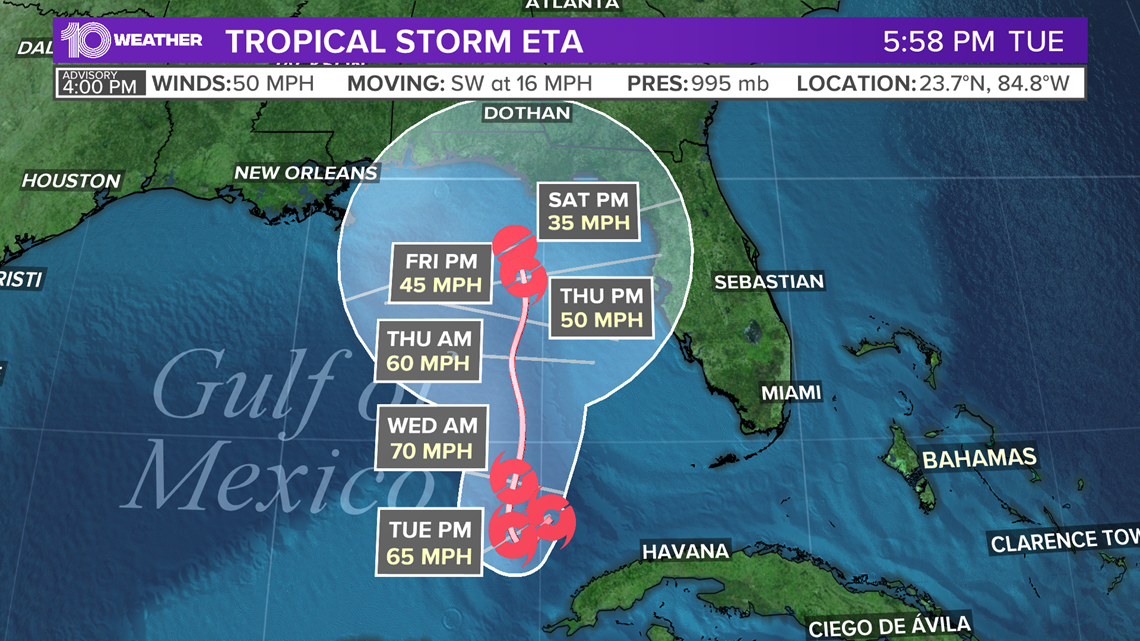 Tracking Eta: Tropical Storm Eta impacts on Tampa Bay | wtsp.com