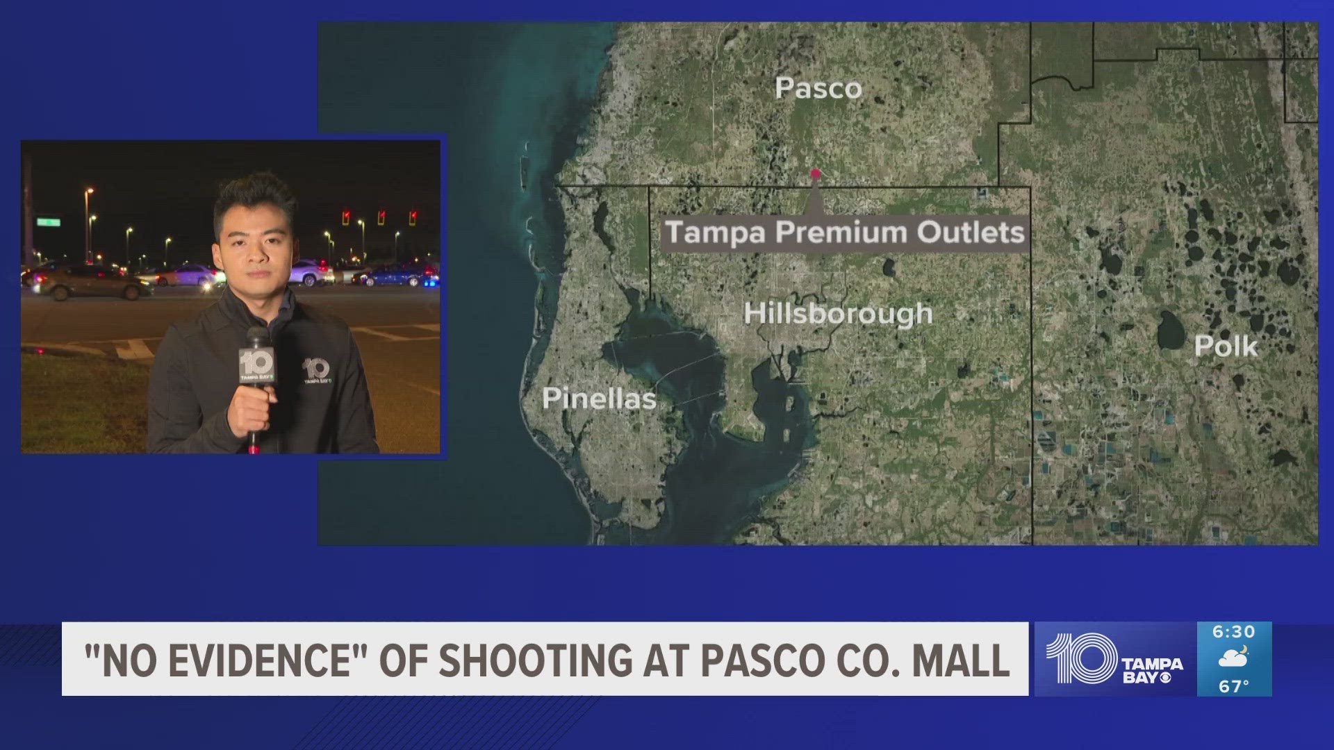 Authorities investigate reports of shots fired at Tampa Premium Outlets