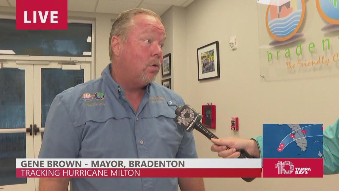 'Get to the shelters' Bradenton Mayor urging residents to evacuate