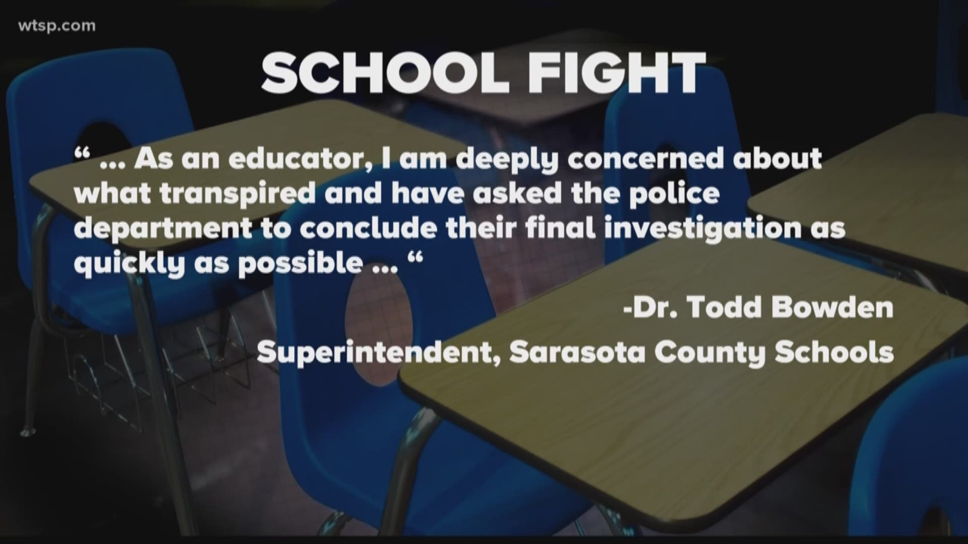 The teacher has been removed from the school while an investigation takes place. https://on.wtsp.com/2lR5qlK