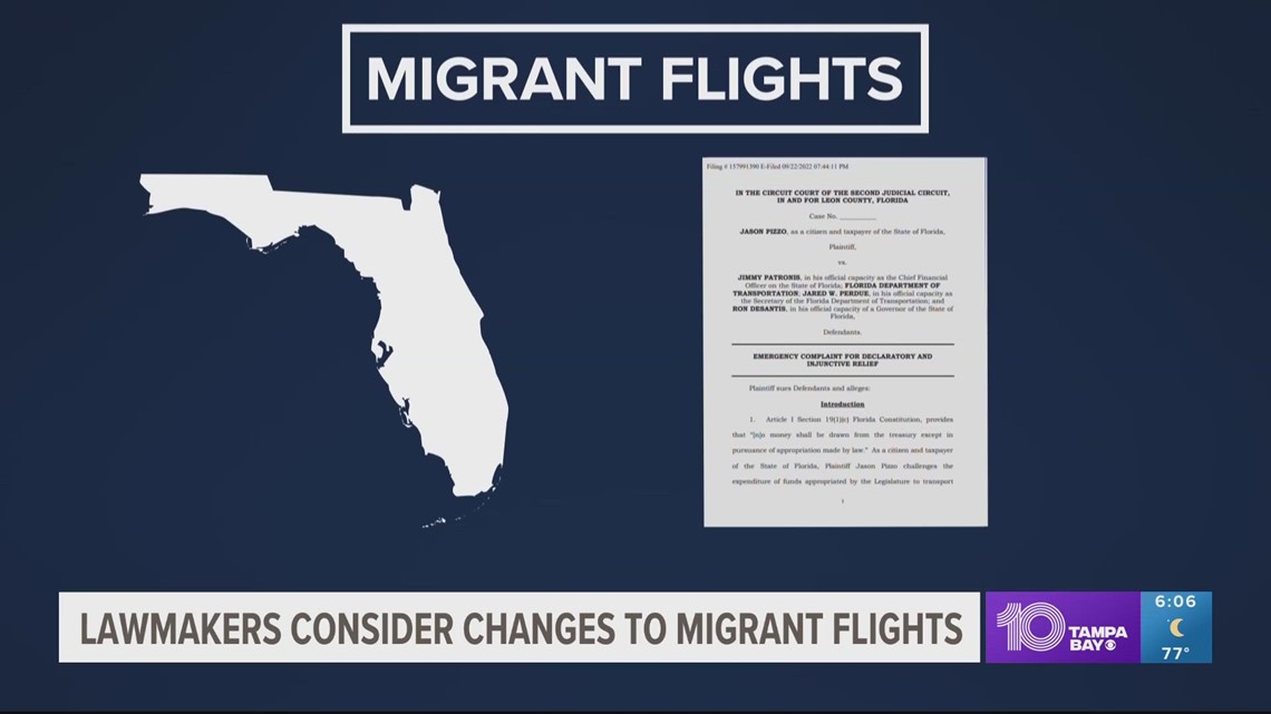 Lawmakers considering changes to Florida's migrant relocation program during special session