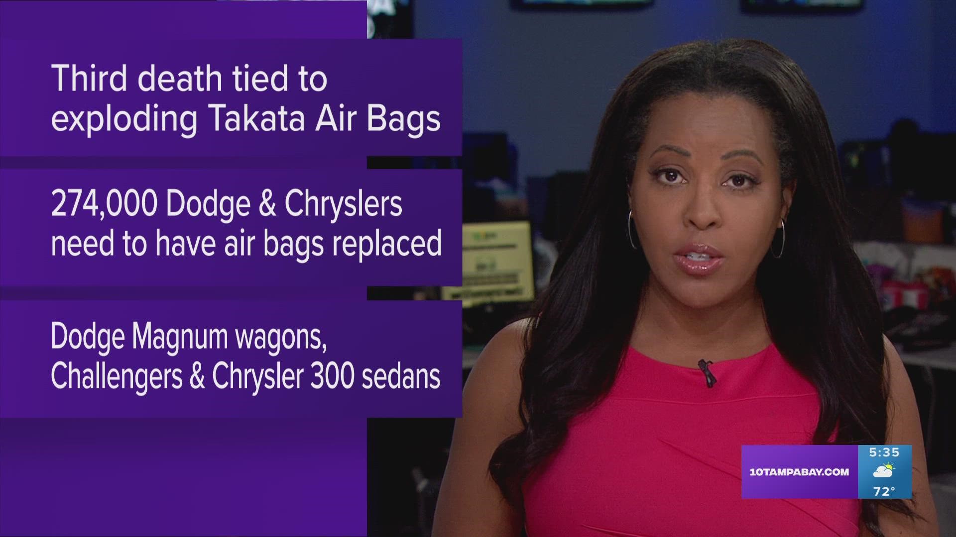 Since 2009, exploding air bags have killed at least 33 people worldwide, including 24 in the United States.