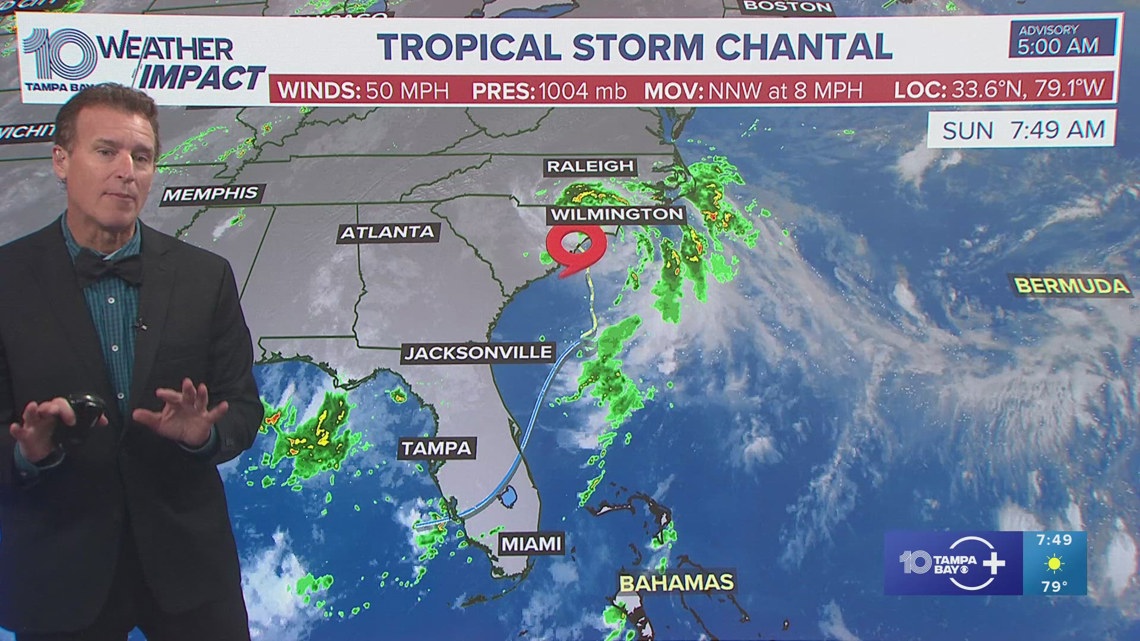 Tropical Storm Chantal weakens as it makes landfall in South Carolina ...