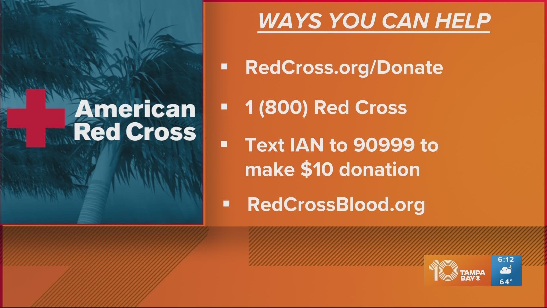 You can text "IAN" to 90999 to make a $10 donation to the Red Cross.