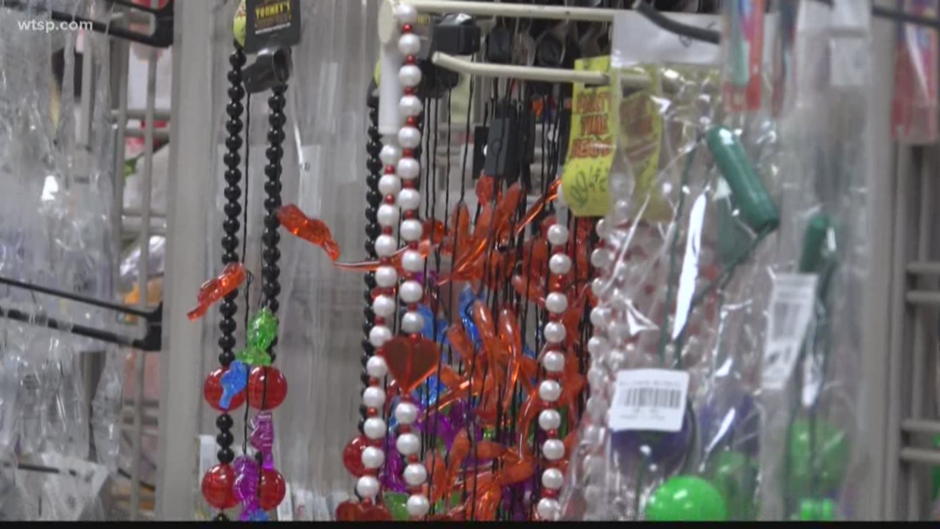 Buccaneer Beads claims to have the largest selection and lowest pricing on Gasparilla beads and party needs in Tampa Bay.