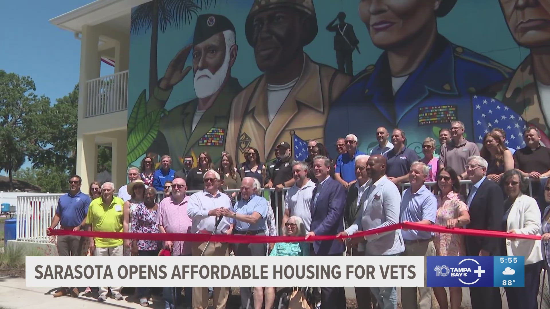 "Hero's Village" has 10, two bedroom units designed to give veterans and their families a permanent, supportive place to call home. 