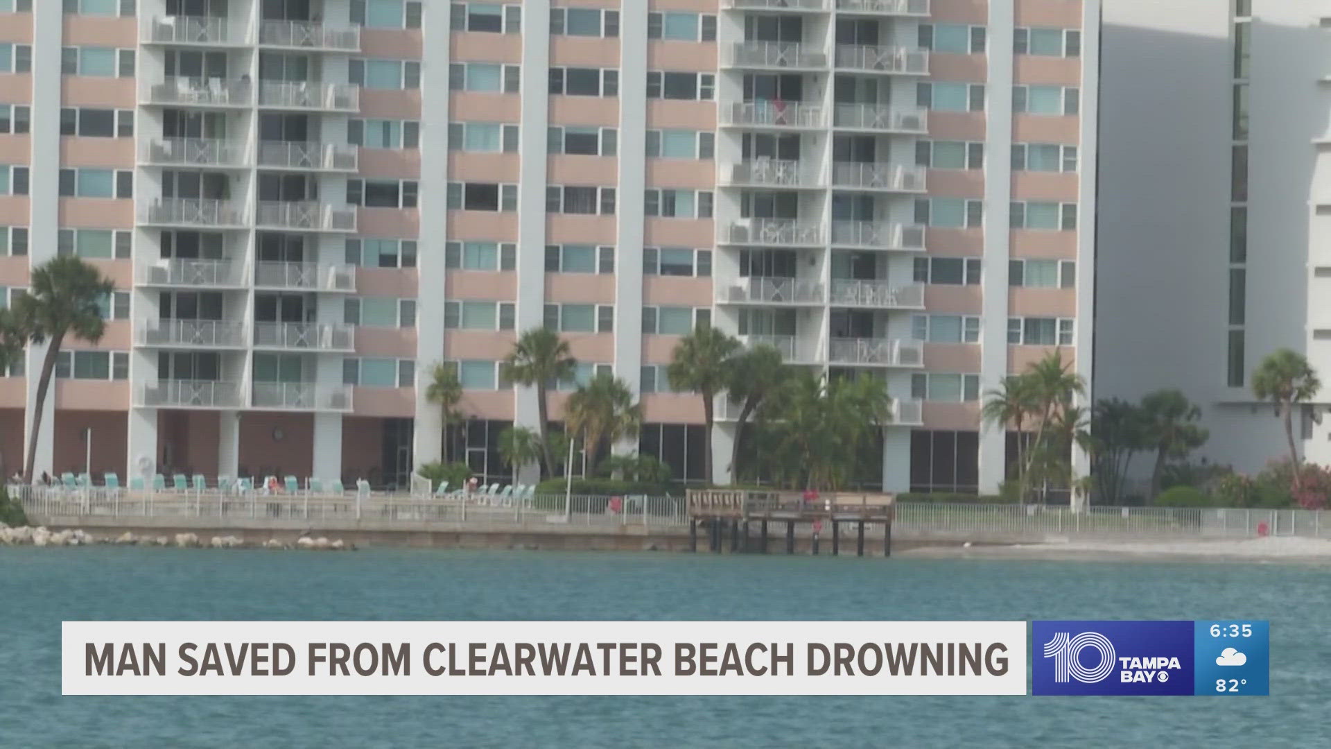 A man is recovering at a local hospital after authorities say he nearly drowned.