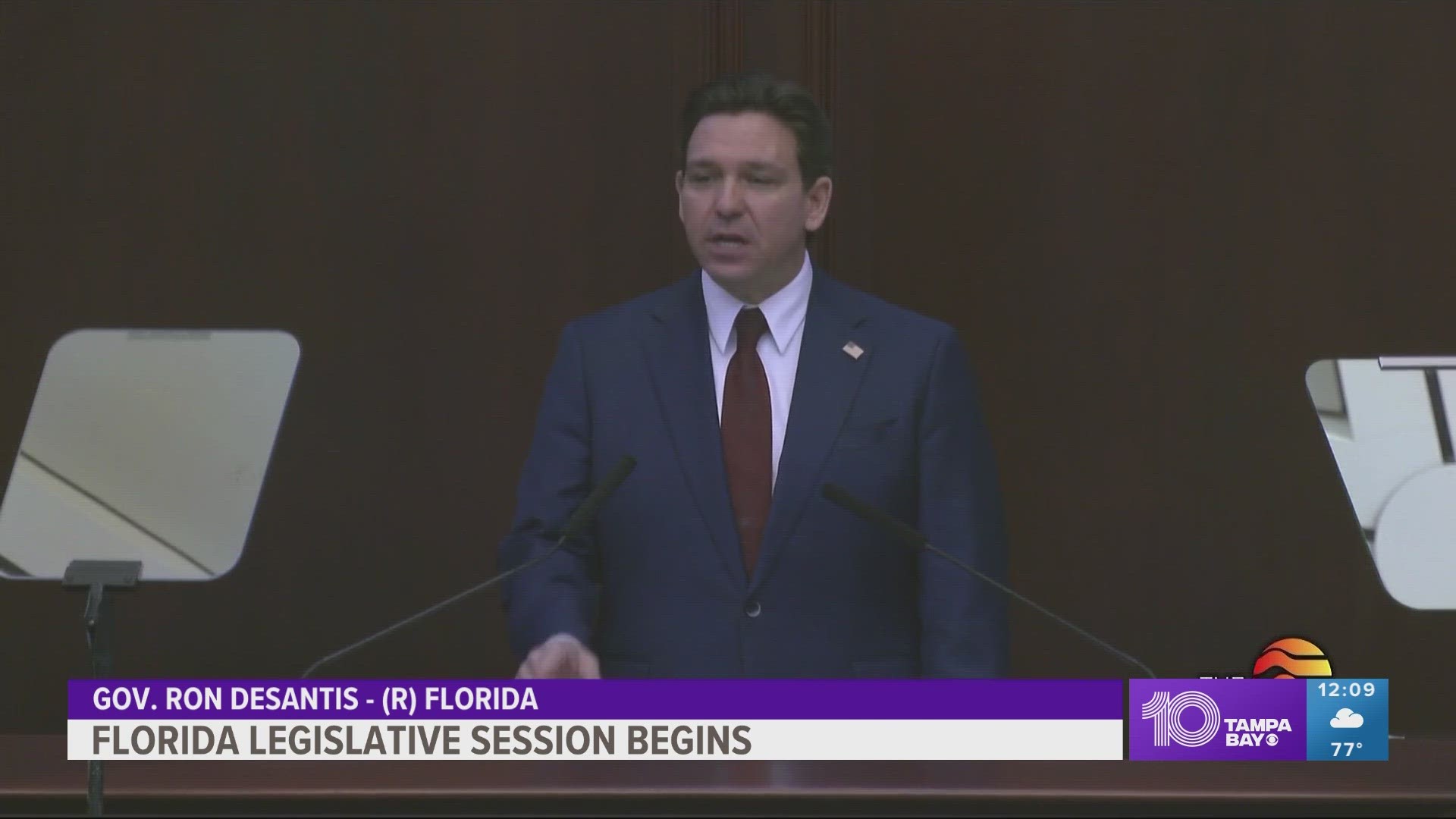 DeSantis urged lawmakers to "stay the course" and make Florida the "envy of the nation."