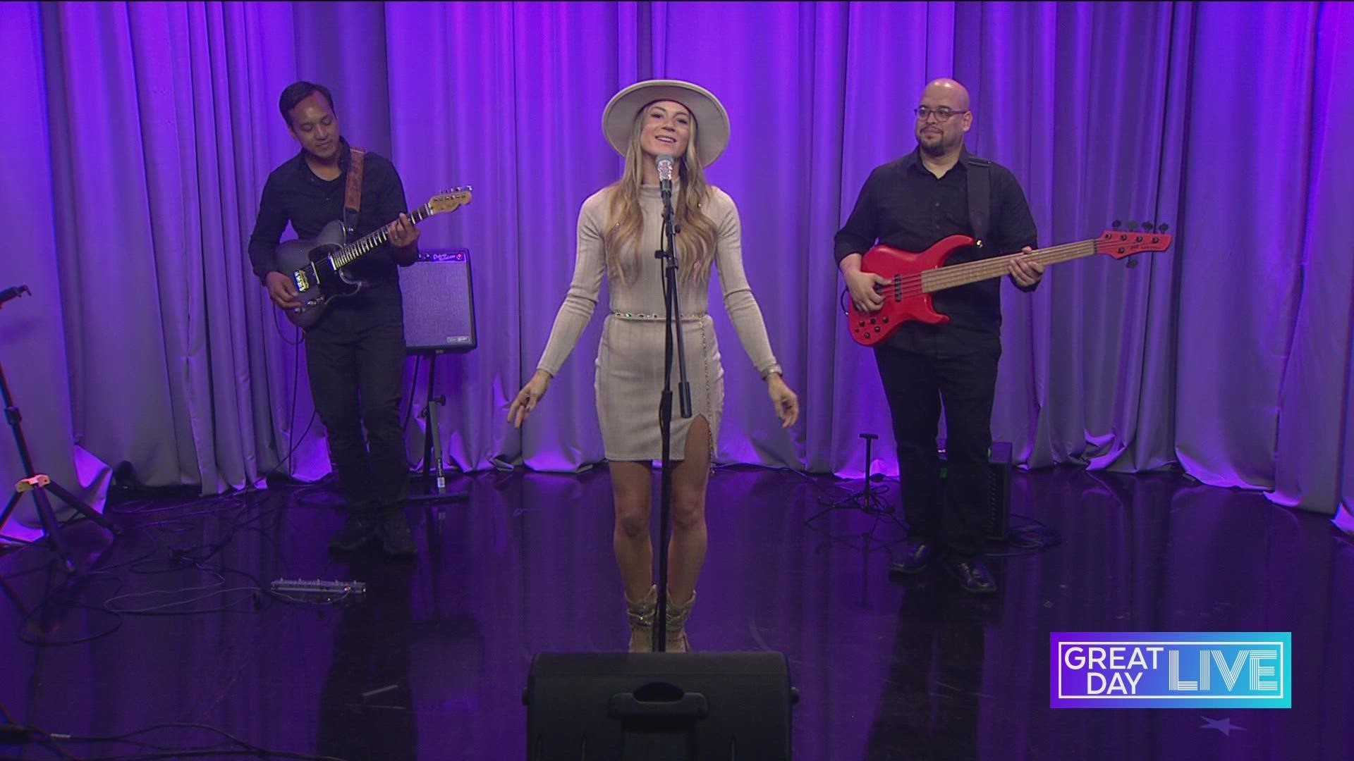 Samantha Leigh performs on GDL
