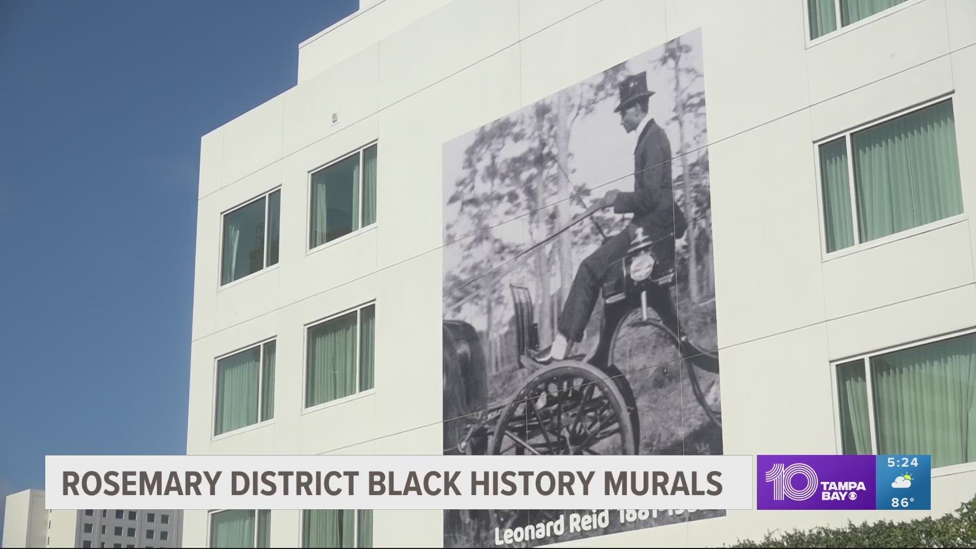 The murals are of historic Black pioneers of Sarasota.