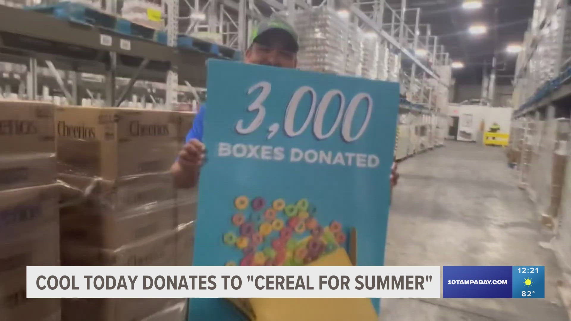 Cool Today partnered with 10 Tampa Bay for Cereal for Summer, and the company and its customers really turned up the heat to help feed hungry kids.