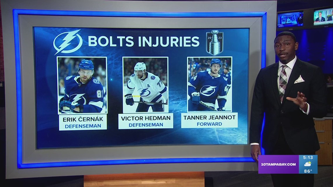 Tampa Bay Lightning injuries ahead of Game 2 against Maple Leafs