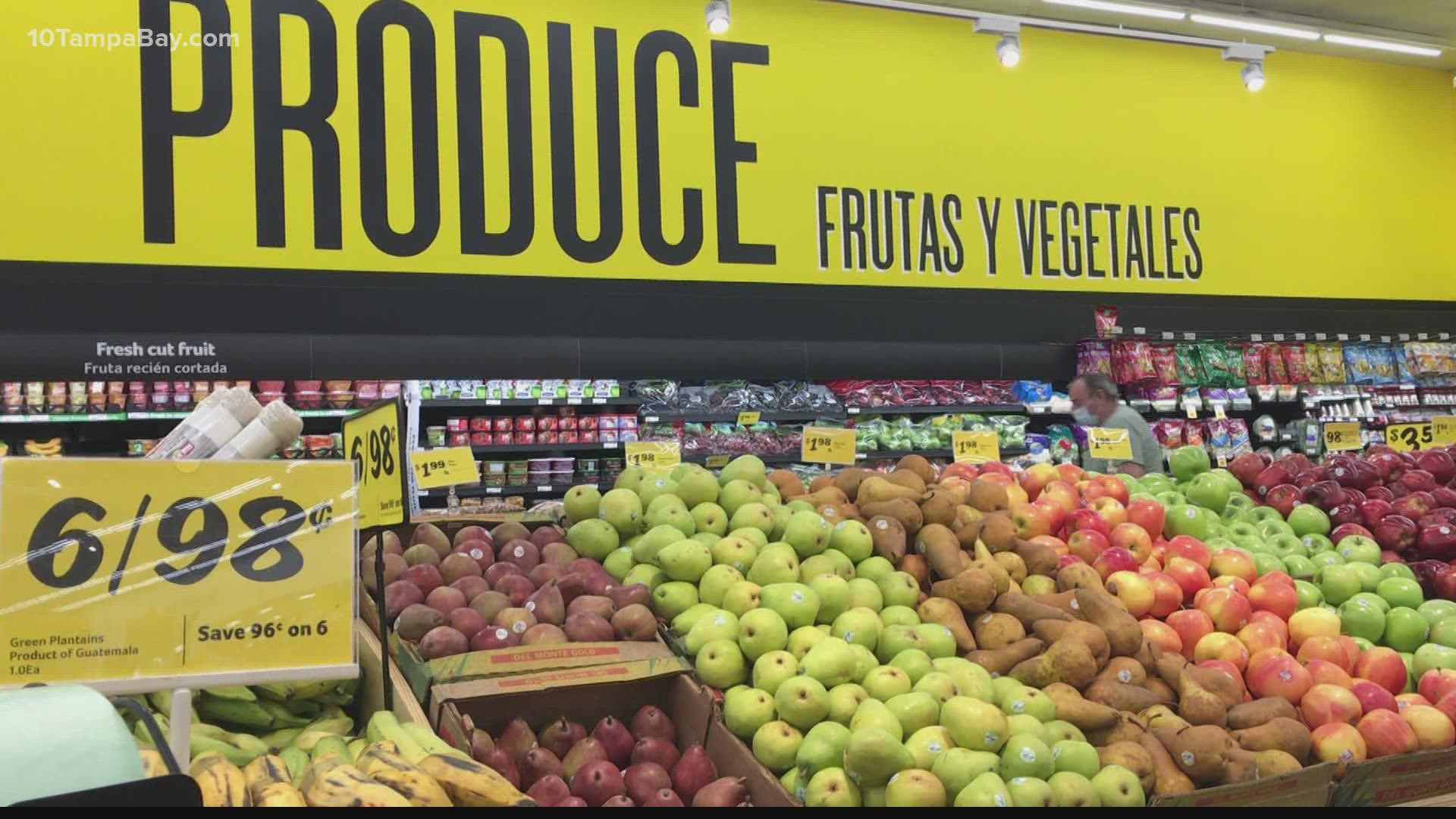A Fresco y Más supermarket is welcoming customers on Palm River Road at 78th Street in East Tampa.