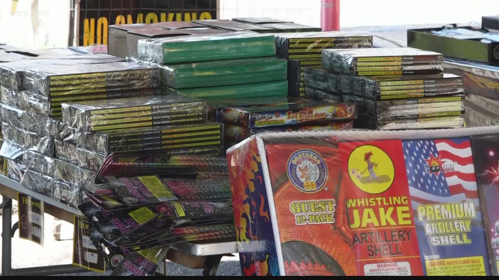 With so many local cities canceling their professional pyrotechnic shows due to COVID-19, firework sales are booming.