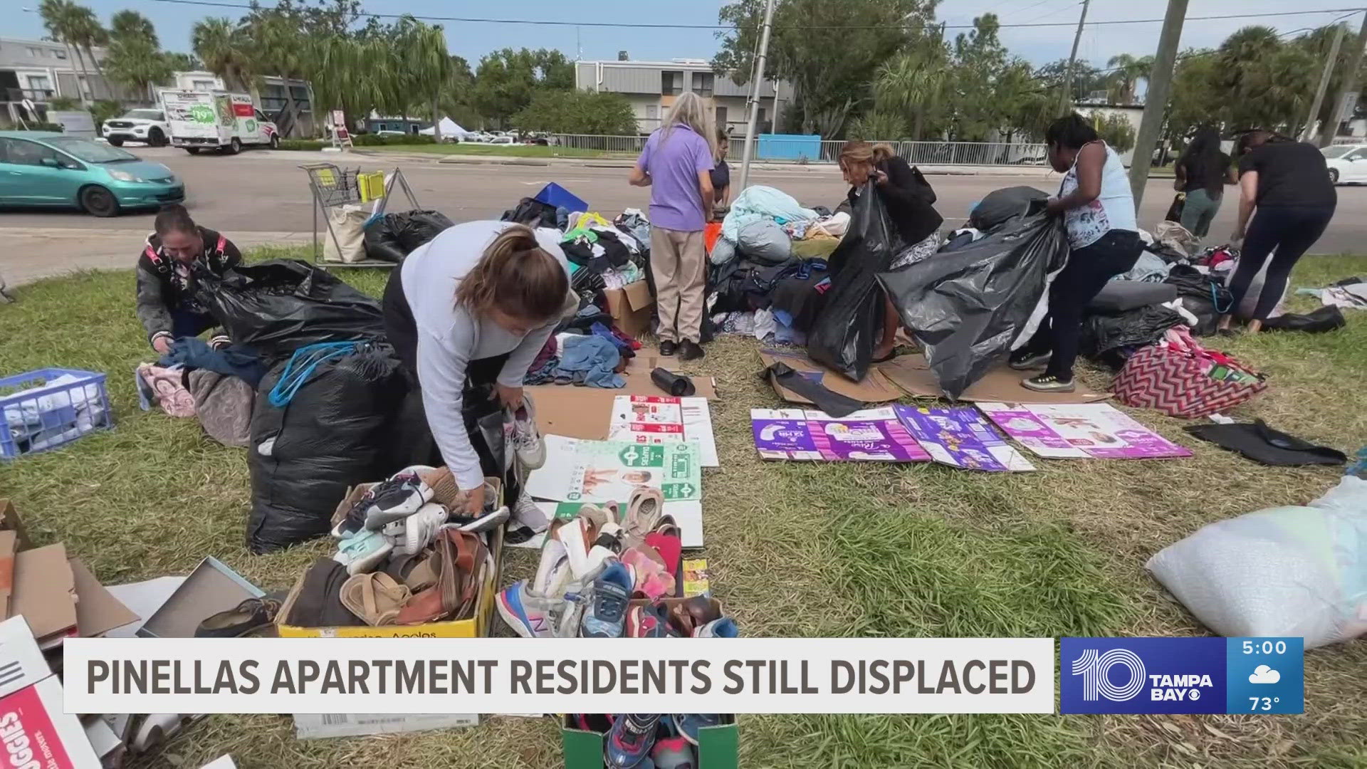 Pinellas apartment residents can't get into their homes, with some still sleeping on the streets. Here's how you can help.