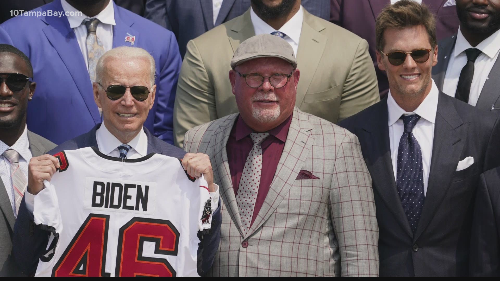 President Joe Biden honored the team Tuesday during a ceremony full of jokes, memories and calls to action.