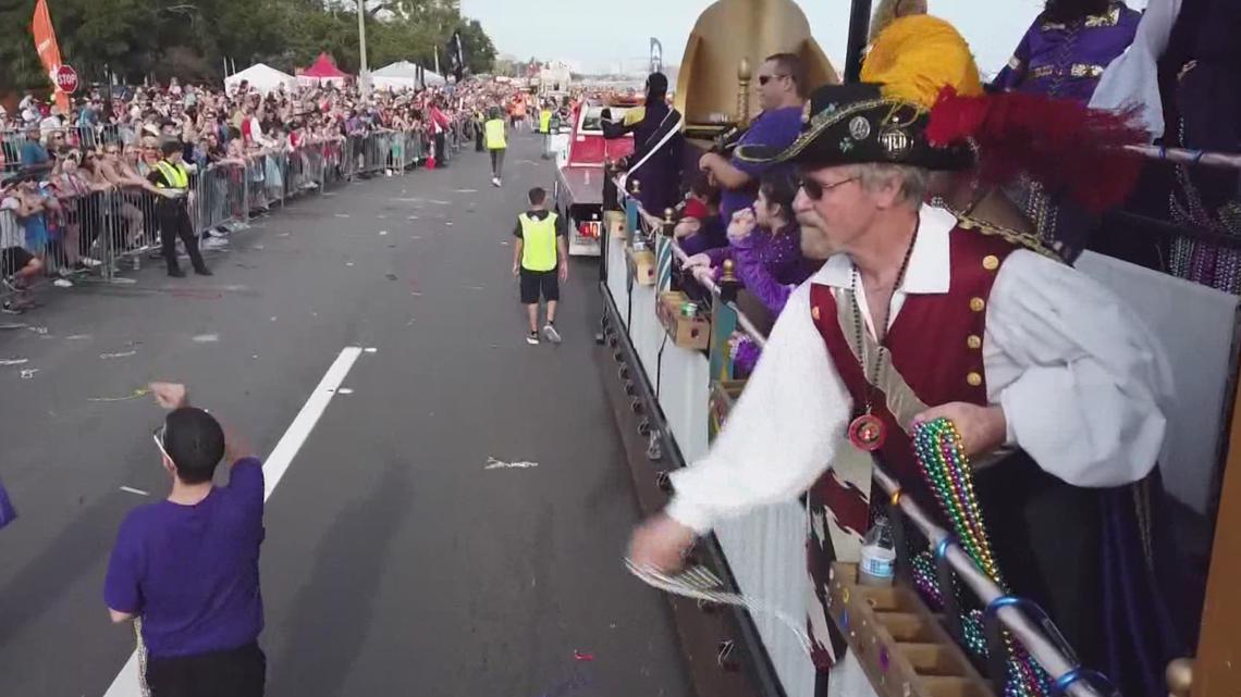 What's the 2022 Gasparilla parade route?