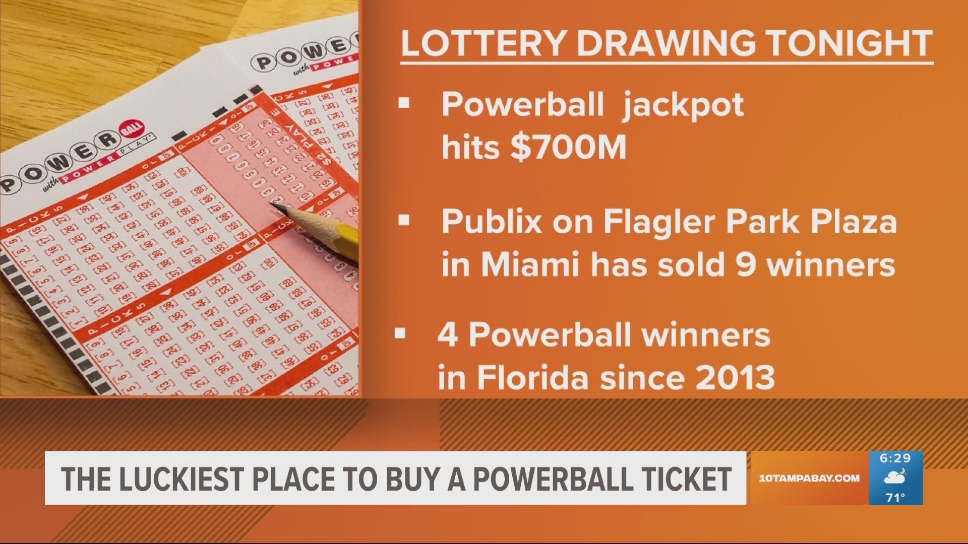 Four Powerball winners have been from Florida since 2013. And, one Publix in Miami has had nine Powerball winners.