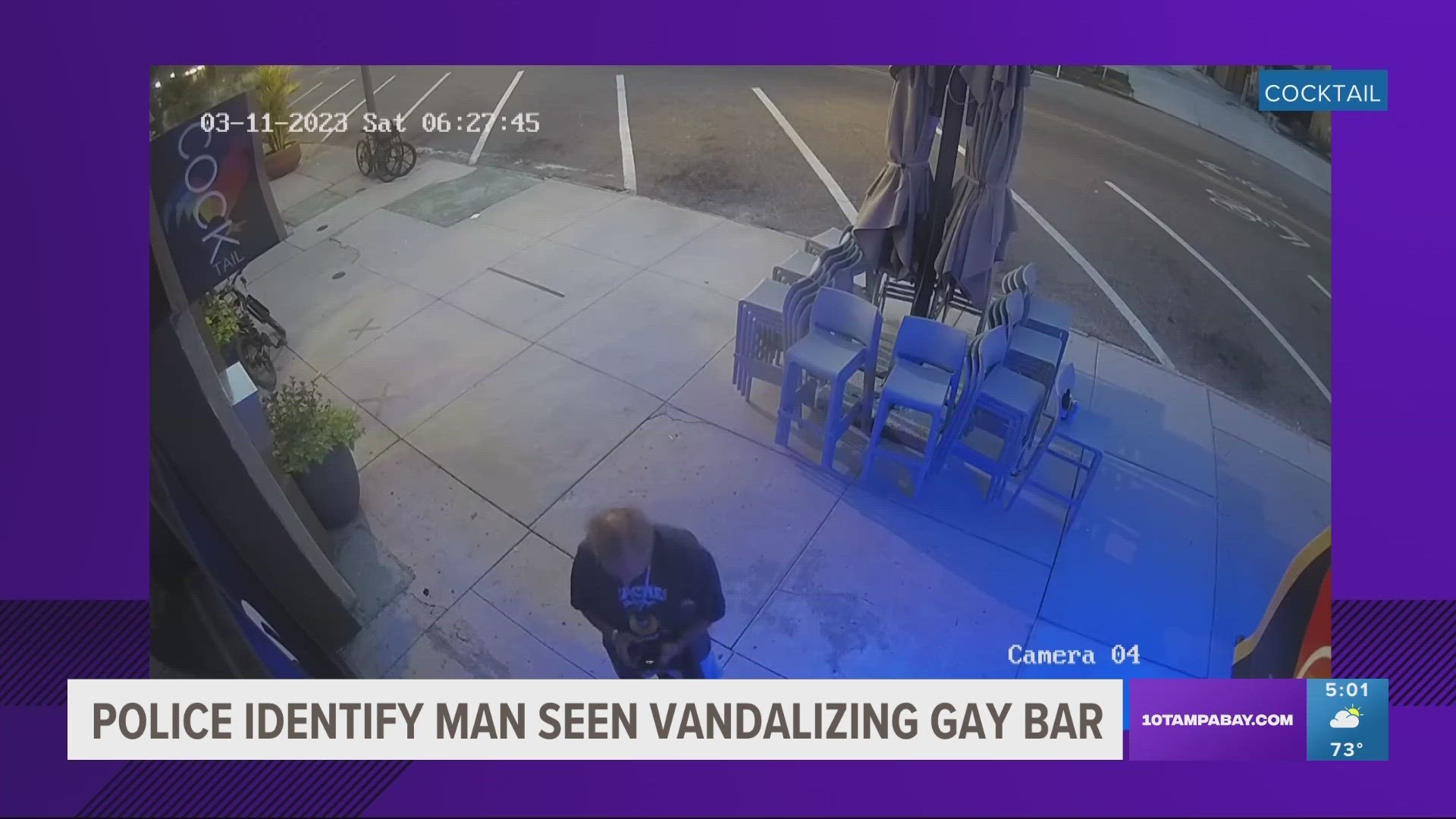 A homophobic slur was written on the window at Cocktail on Central Avenue.