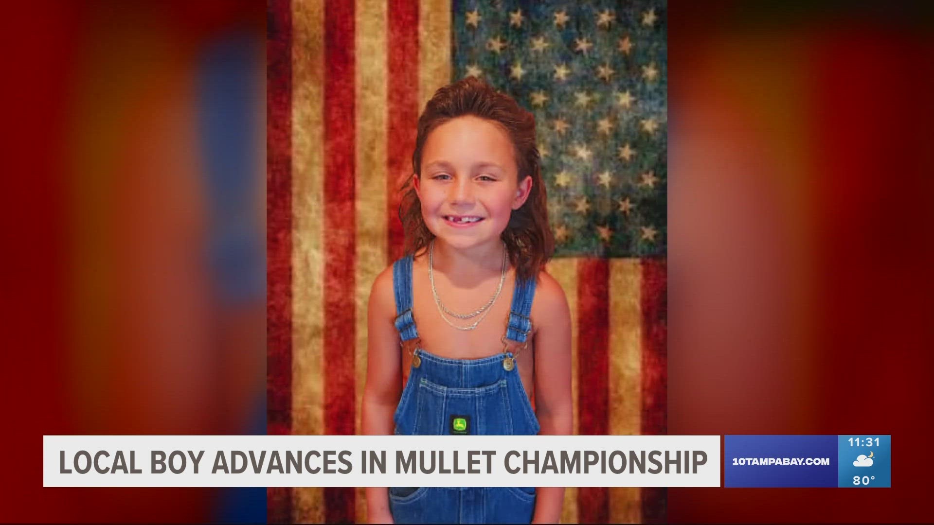 Florida boy competing for 'Best Mullet in America