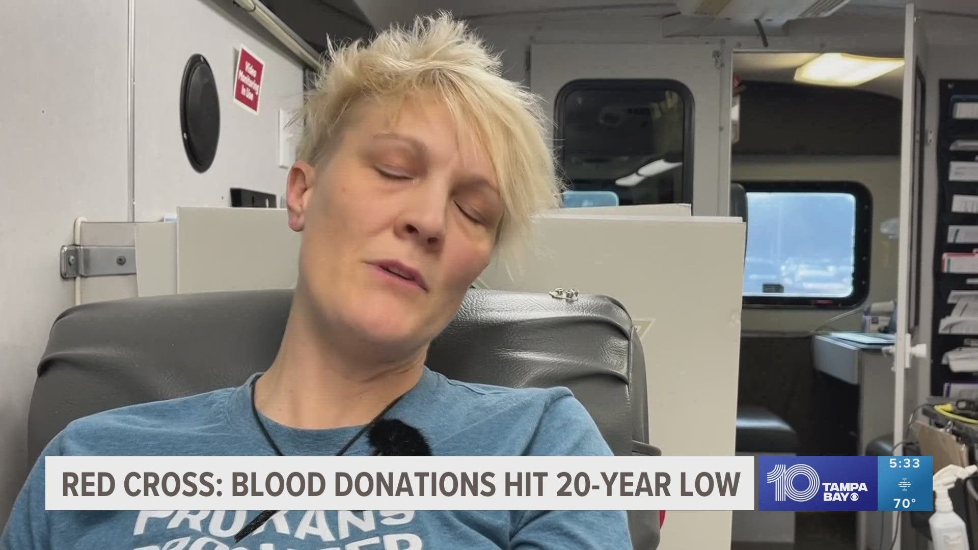 OneBlood, which collects blood in Florida, has seen an alarming drop in donors.